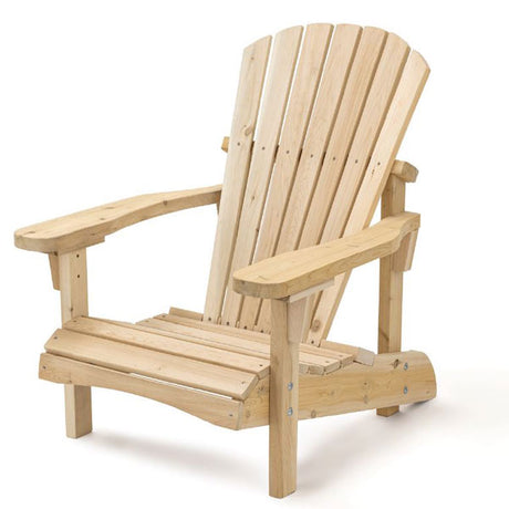 Dundalk Leisurecraft Canadian TimberAdirondack Chair Classic - White Cedar