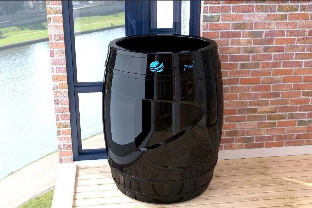 Dreampod Fiberglass Cold Plunge Barrel with Chiller - Ideal for Relaxation and Recovery | Available at Aurora Sanctuary