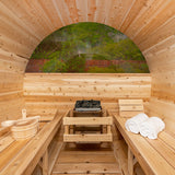 Canadian Timber 4-Person Barrel Sauna - Relaxation and Wellness at Aurora Sanctuary