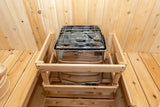 Ultimate Relaxation in Dundalk Barrel Sauna at Aurora Sanctuary - Harmony Print