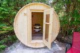 Ultimate Relaxation in Dundalk Barrel Sauna at Aurora Sanctuary - Harmony Print