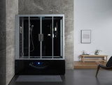 Maya Bath Catania Platinum Steam Shower Tub Combo with Smart TV