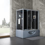 Maya Bath Catania Platinum Steam Shower Tub Combo with Smart TV