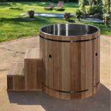 New 2024 Dynamic Cold Plunge Barrel: Premium Pacific Cedar with Ultra Stainless Steel Interior & WiFi-Enabled Cold Chiller