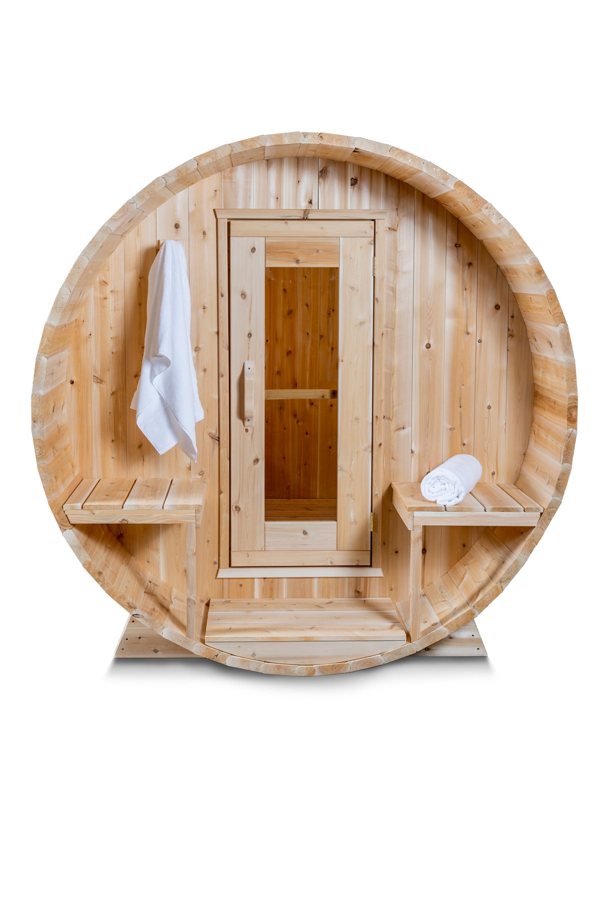 Shop the Dundalk Leisurecraft Canadian Timber 4-Person Sauna online at Aurora Sanctuary for a luxurious sauna experience