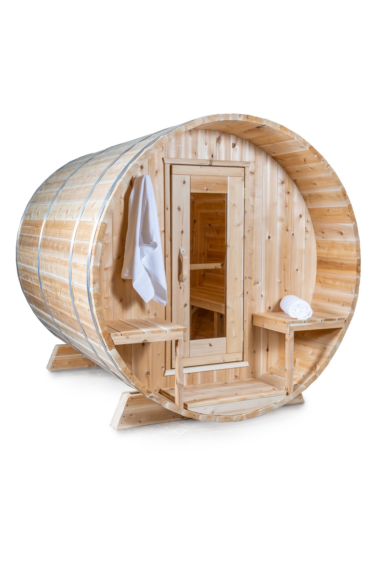 Shop Dundalk Leisurecraft Canadian Timber 4-Person Sauna Online at Aurora Sanctuary - Premium quality sauna for four people made of Canadian timber