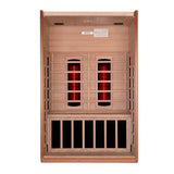 Dynamic Cordoba 2-Person Zero EMF Infrared Sauna available at Aurora Sanctuary - Premium Home Wellness Products