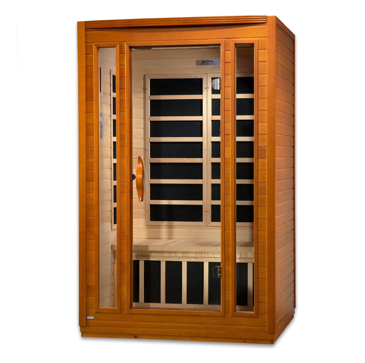 Dynamic San Marino Elite 2-Person Infrared Sauna interior view with luxurious design