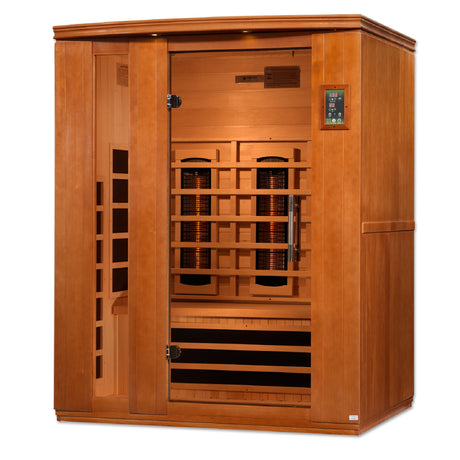 Dynamic Lugano 3-Person Zero EMF Far Infrared Sauna - Relaxing and Detoxifying Experience at Aurora Sanctuary