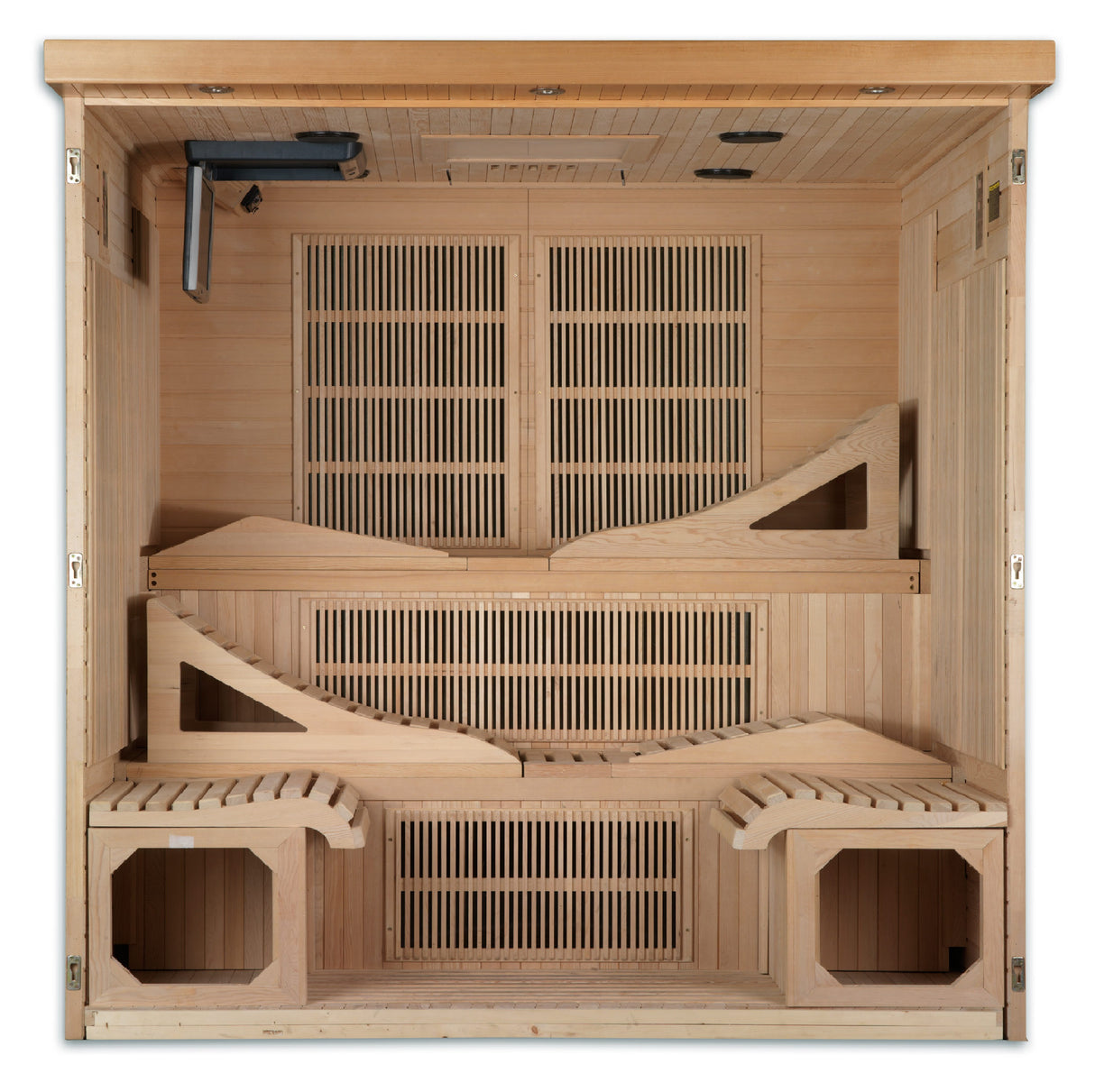 Dynamic Monaco 6-Person Ultra-Low EMF Infrared Sauna at Aurora Sanctuary - Top Quality Home Sauna for Relaxation and Wellness