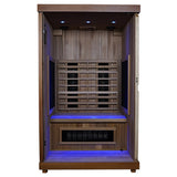 Experience the ultimate relaxation with the Finnmark FD-2 Full Spectrum 2-Person Infrared Sauna at Aurora Sanctuary