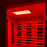 Finnmark FD-4 Trinity Infrared Steam Sauna with Red Light Therapy at Aurora Sanctuary