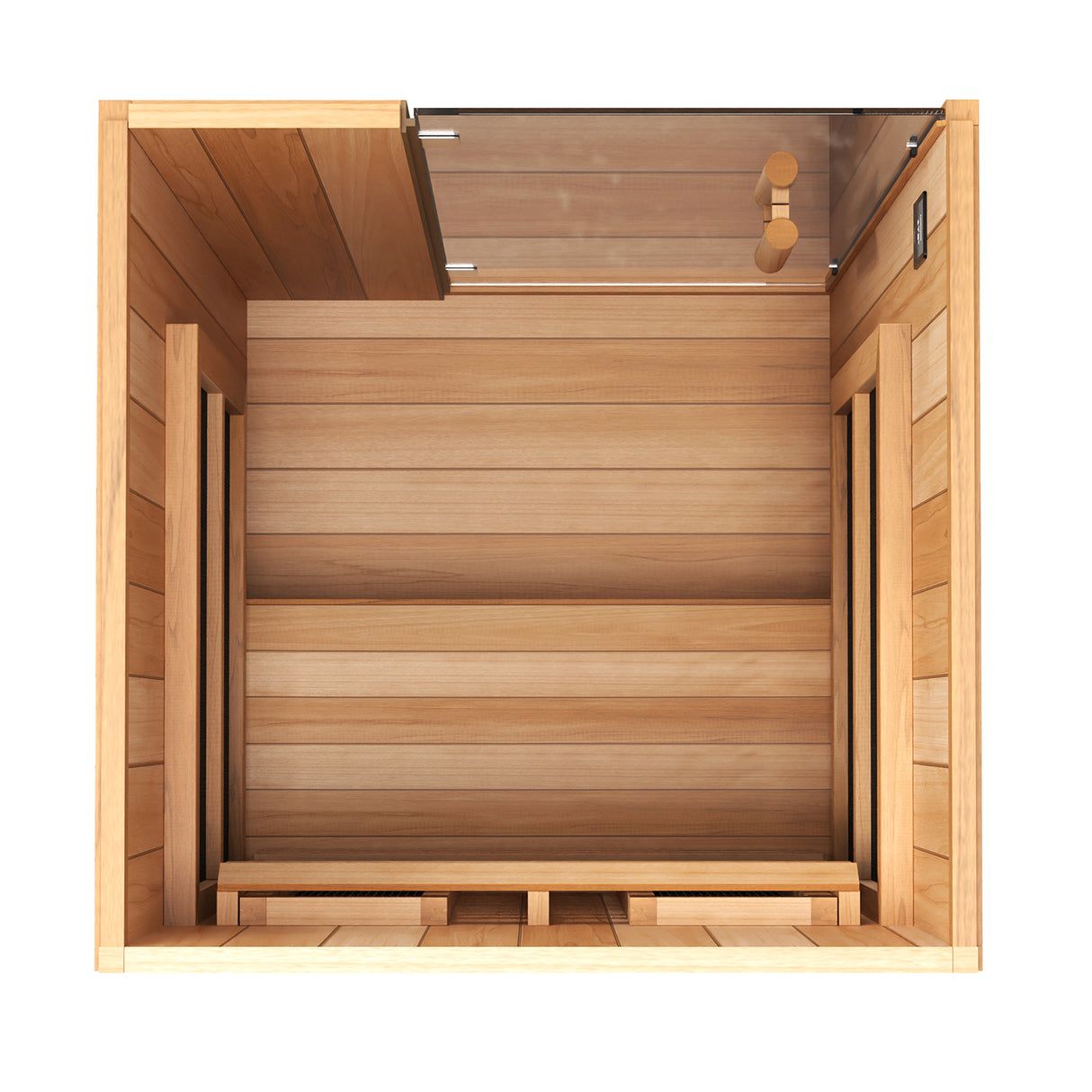 Explore the luxurious Finnmark FD-1 Full Spectrum 1-Person Infrared Sauna by Aurora Sanctuary for a rejuvenating experience