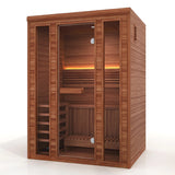 NEW Golden Designs 2025 "Andermatt Edition" 2 - 3 Person Traditional Steam Sauna GDI-7030-01 - Pacific Premium Clear Cedar