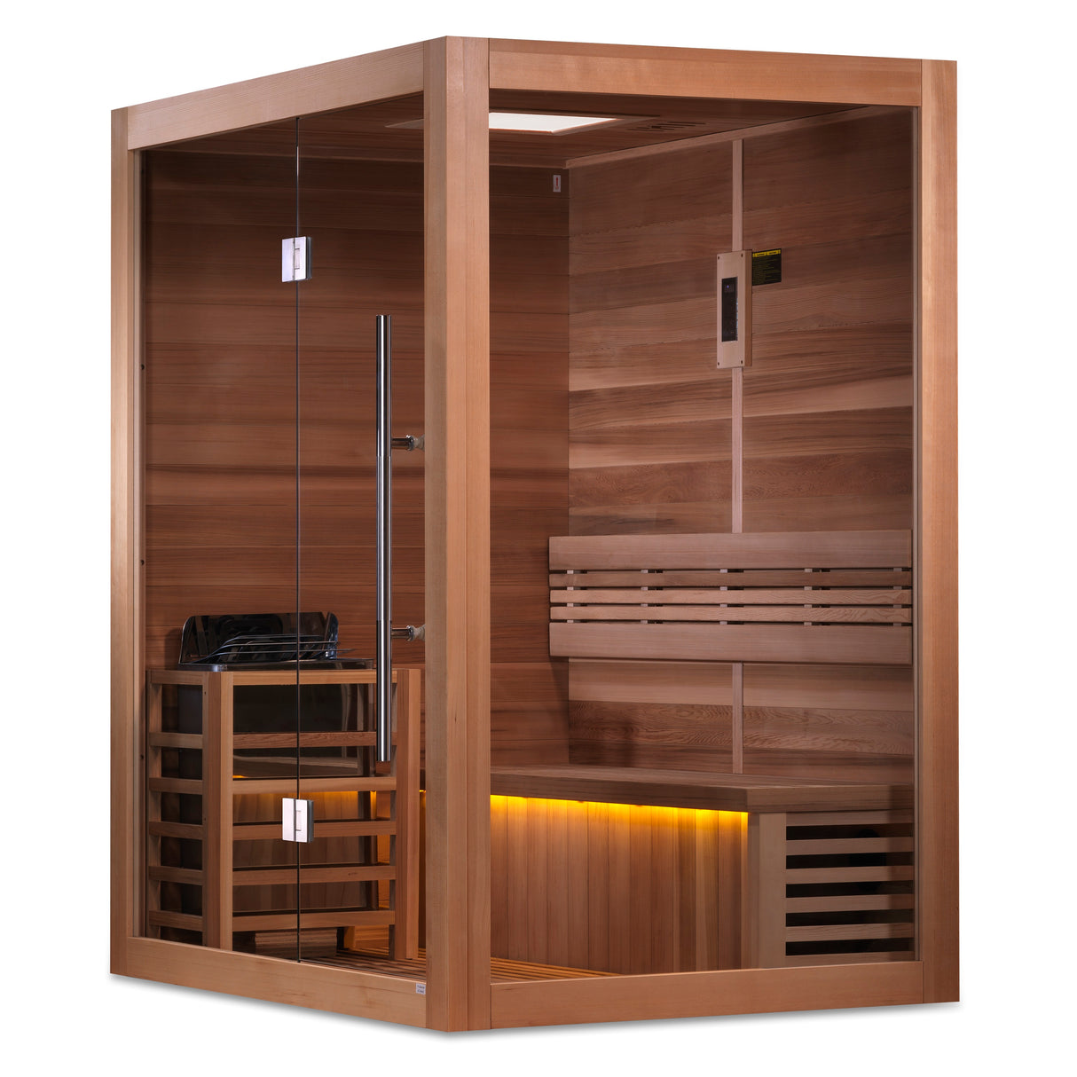 Luxury Golden Designs Hanko 2-Person Indoor Sauna available at Aurora Sanctuary - Relax and unwind in style with our premium sauna offering the ultimate luxurious experience