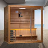 Traditional Sauna - Forssa Edition Canadian Red Cedar - Authentic Finnish sauna experience featuring premium Canadian Red Cedar construction