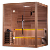 Premium 6-Person Traditional Sauna in Canadian Red Cedar Interior - Ideal for relaxation and wellness