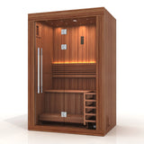 New Golden Designs 2025 Sundsvall 2-Person Sauna in Canadian Red Cedar - Top Quality Home Sauna for Relaxation and Wellness