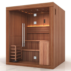 Golden Designs 2025 Osla Edition 6-Person Sauna in Canadian Red Cedar - Relaxation and luxury at home