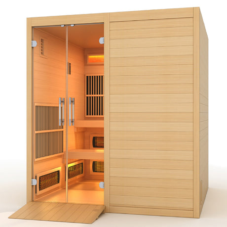 Golden Designs 2025 Toledo 6-Person Hybrid Sauna with Full Spectrum - Relaxation and Wellness in a Luxurious Setting