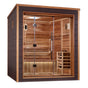 Golden Designs Drammen 3-Person Sauna, a luxurious and spacious relaxation retreat available at Aurora Sanctuary