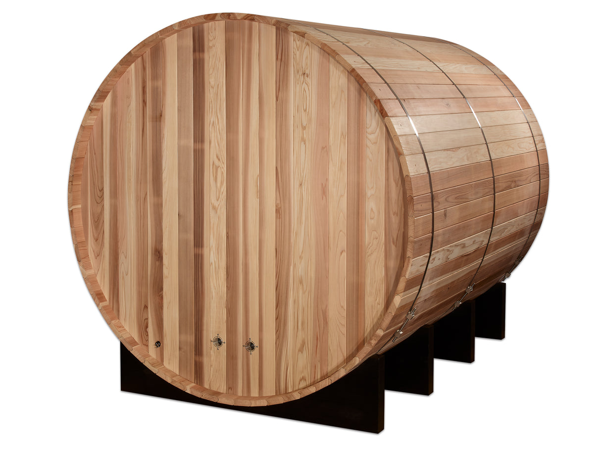 Klosters 6-Person Barrel Sauna: Ultimate Relaxation at Aurora Sanctuary - Outdoor Sauna for Six People