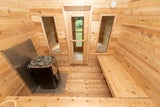 Discover the exquisite Dundalk Leisurecraft Canadian Timber Georgian Cabin Sauna with Changer - a luxurious addition to your leisure space