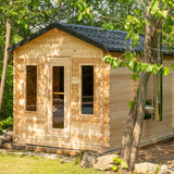 Georgian Changeroom Print of Dundalk Leisurecraft Canadian Timber Georgian Cabin Sauna with Changer