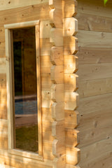 Dundalk Leisurecraft Canadian Timber Georgian Cabin Sauna with Changer - High Quality Outdoor Sauna for Relaxation and Well-being