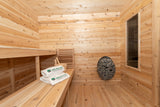 High-quality Dundalk Leisurecraft Canadian Timber 6-Person Georgian Cabin Sauna with stunning design and spacious interiors