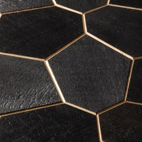 Abachi Yakisugi Hexagon Wall Panel