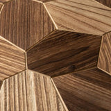 Abachi Yakisugi Brushed Hexagon Wall Panel