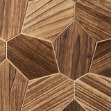 Abachi Yakisugi Brushed Hexagon Wall Panel