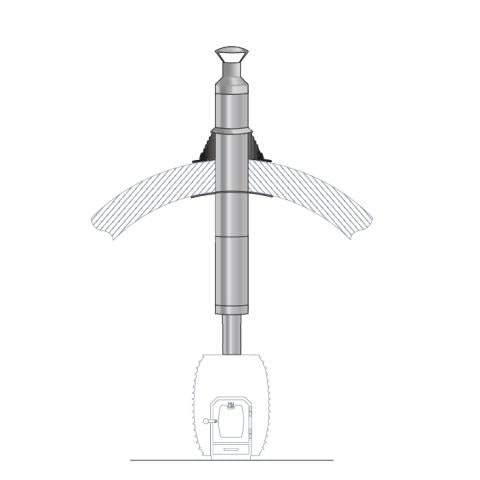 Sauna Wood Stove Chimney Kit Barrel