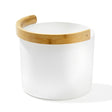 Bucket,Curved Handle,White