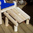 Dundalk Leisurecraft Canadian Timber Log Chair Footrest