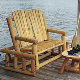 Dundalk Leisurecraft Canadian Timber Adirondack Log Glider