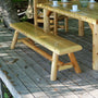 Dundalk Leisurecraft Canadian Timber 96" Outdoor Dining Bench