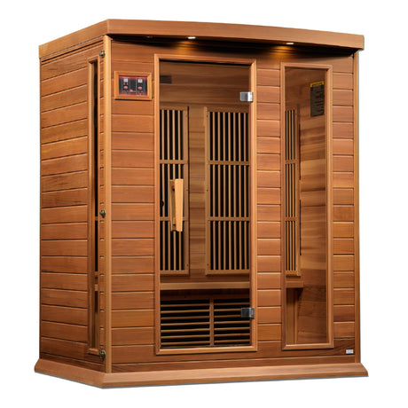 Maxxus Montilemar 3-Person Near Zero EMF Sauna - Luxurious and Spacious Sauna designed for three people, providing relaxation and wellness benefits, available at Aurora Sanctuary