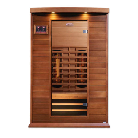 Maxxus 2-Person Full Spectrum Near Zero EMF Under 2MG FAR Infrared Sauna Canadian Red Cedar 