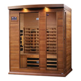 Maxxus 3-Person Near Zero EMF Infrared Sauna for a Relaxing and Detoxifying Experience at Aurora Sanctuary