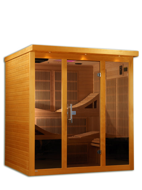 Dynamic Monaco 6-Person Ultra-Low EMF Infrared Sauna at Aurora Sanctuary - Top-quality relaxation and wellness product for up to 6 individuals