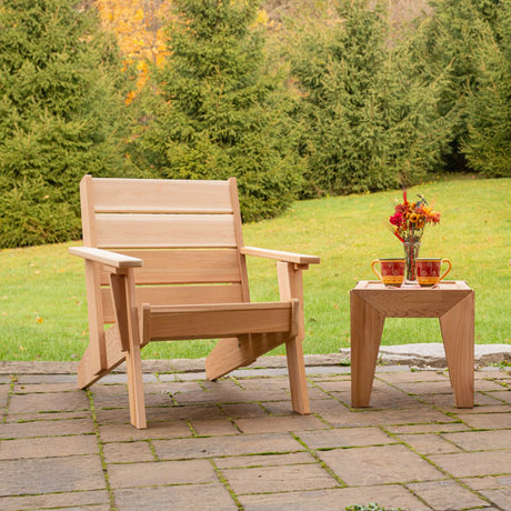 Dundalk Leisurecraft Canadian Timber Pacific Modern Outdoor Chair