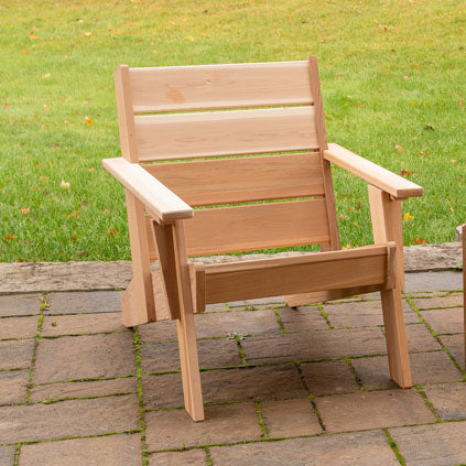 Dundalk Leisurecraft Canadian Timber Pacific Modern Outdoor Chair