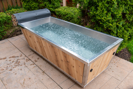 Canadian Timber Cold Plunge Tub - Premium Package at Aurora Sanctuary