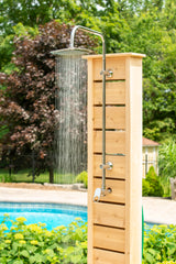 Dundalk Leisurecraft Canadian Timber SIERRA Outdoor Spa Shower + Premium SHower Hardware Package