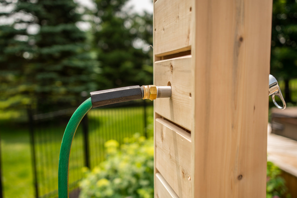 Dundalk Leisurecraft Canadian Timber SIERRA Outdoor Spa Shower + Premium SHower Hardware Package