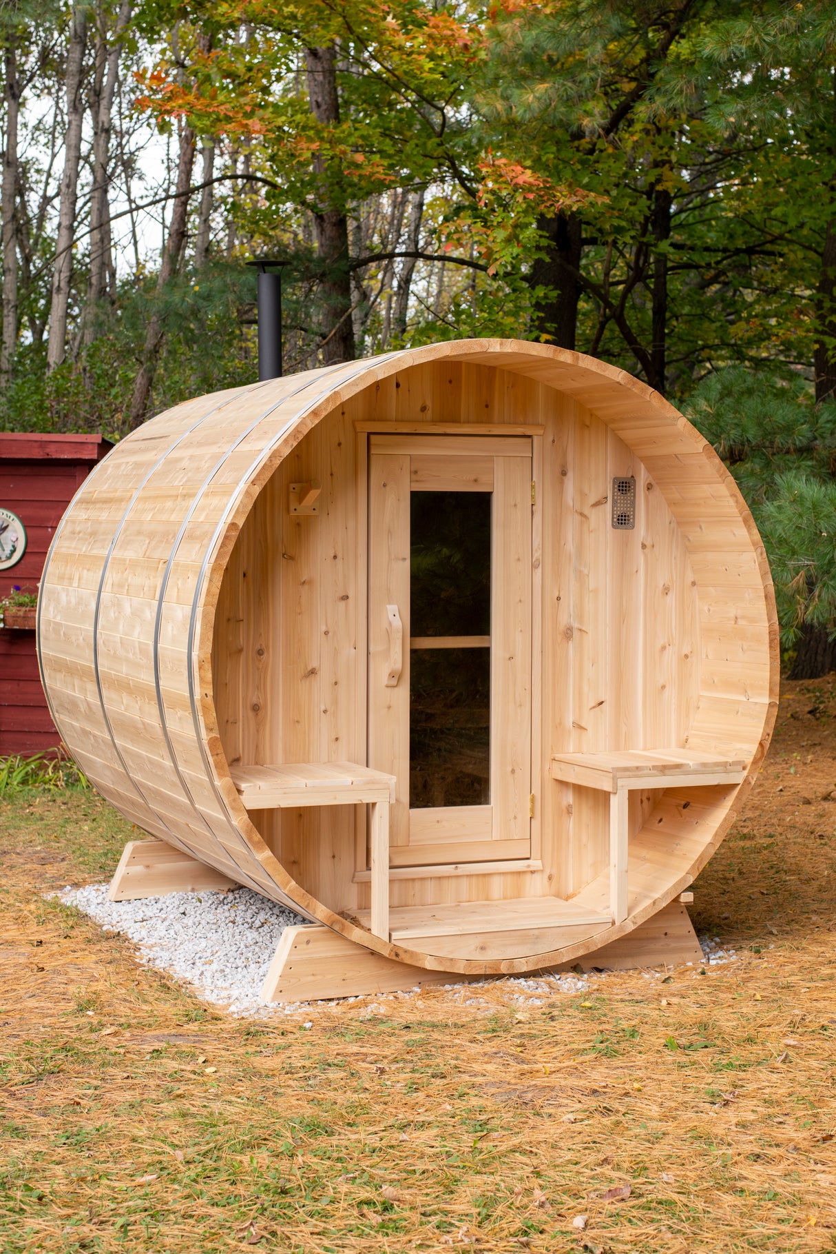 Dundalk Leisurecraft Canadian Timber 4-Person Sauna - Premium quality sauna for sale at Aurora Sanctuary