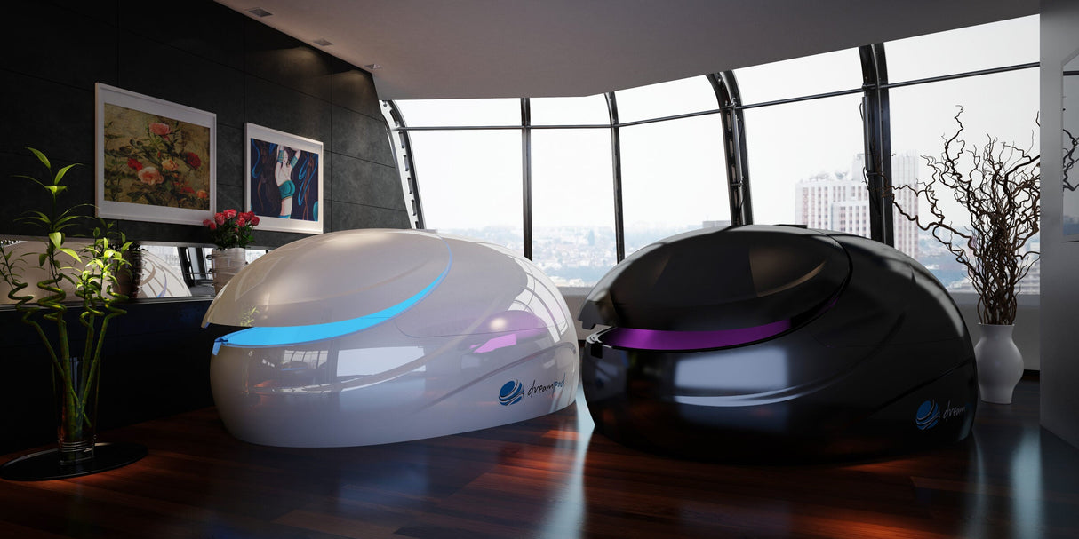 Explore the DreamPod Sport Float Pod for ultimate sensory deprivation bliss at Aurora Sanctuary