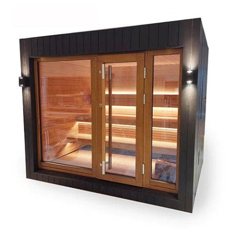 SaunaLife Garden Series: 6-Person Outdoor Sauna at Aurora Sanctuary - Relax and rejuvenate in this spacious outdoor sauna for up to six people